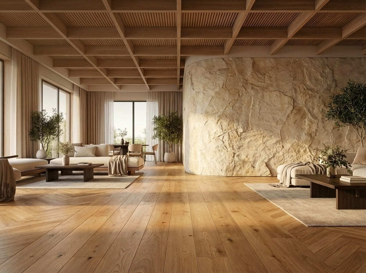 Тренды напольных покрытий 2026: цвета, фактуры, укладки, новые применения Тренды напольных покрытий 2026: цвета, фактуры, укладки, новые применения