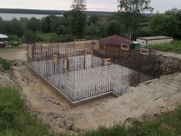 Армирование стен ячея 200*200 2 ряда высота 3м